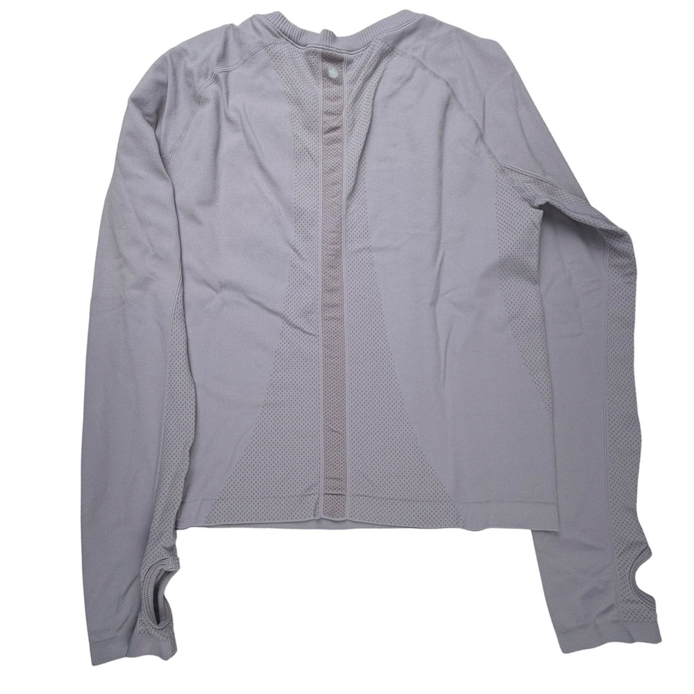 Yogalicious Long Sleeve Crewneck Shirt‎ Purple Thumbholes Size 8 - Picture 2 of 6